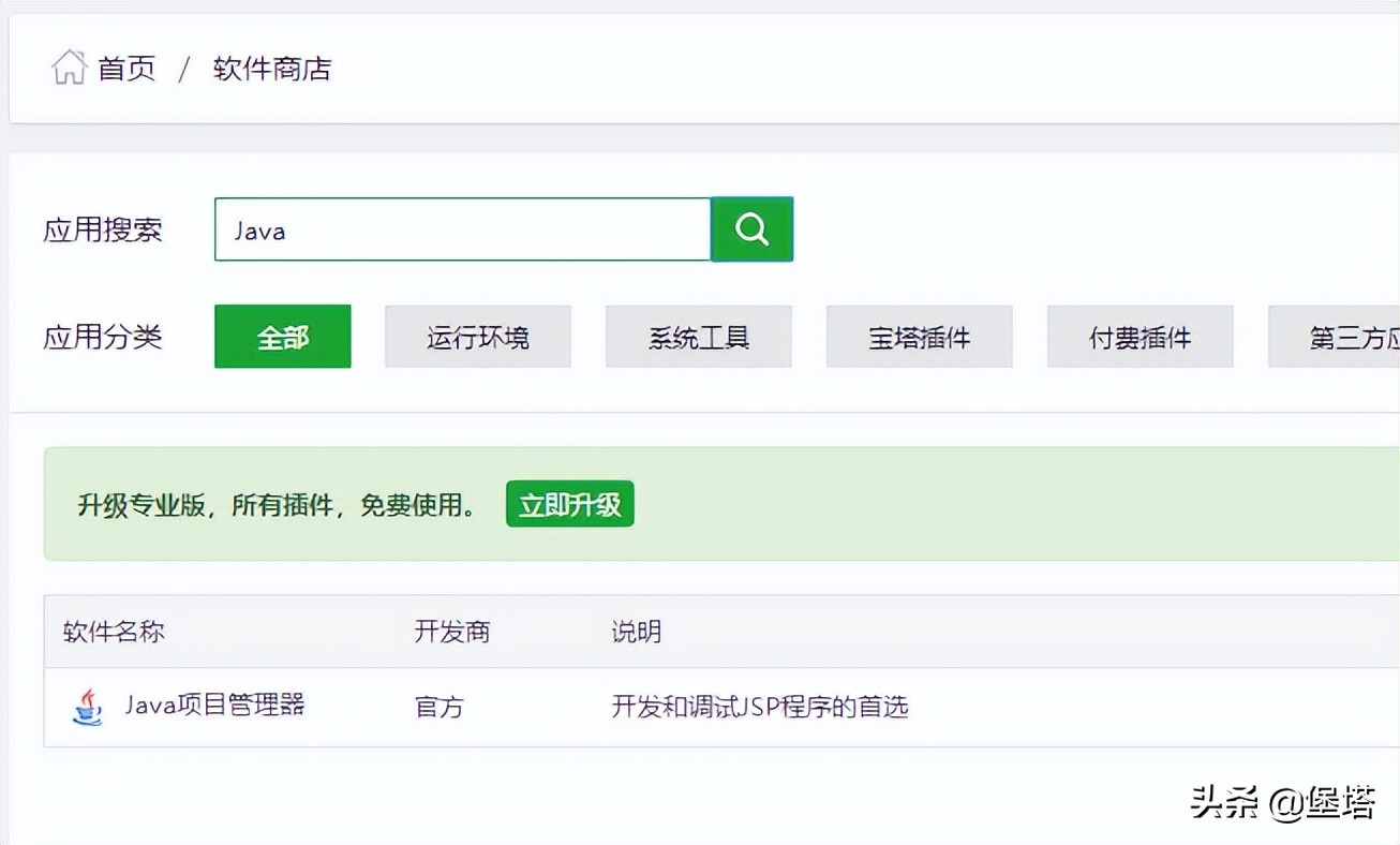 宝塔Linux面板如何部署Java项目？
