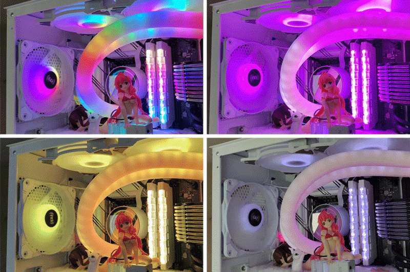 高冷的纯白机箱，灯光手办的秀场——微星氪金枪2白色限量版测评