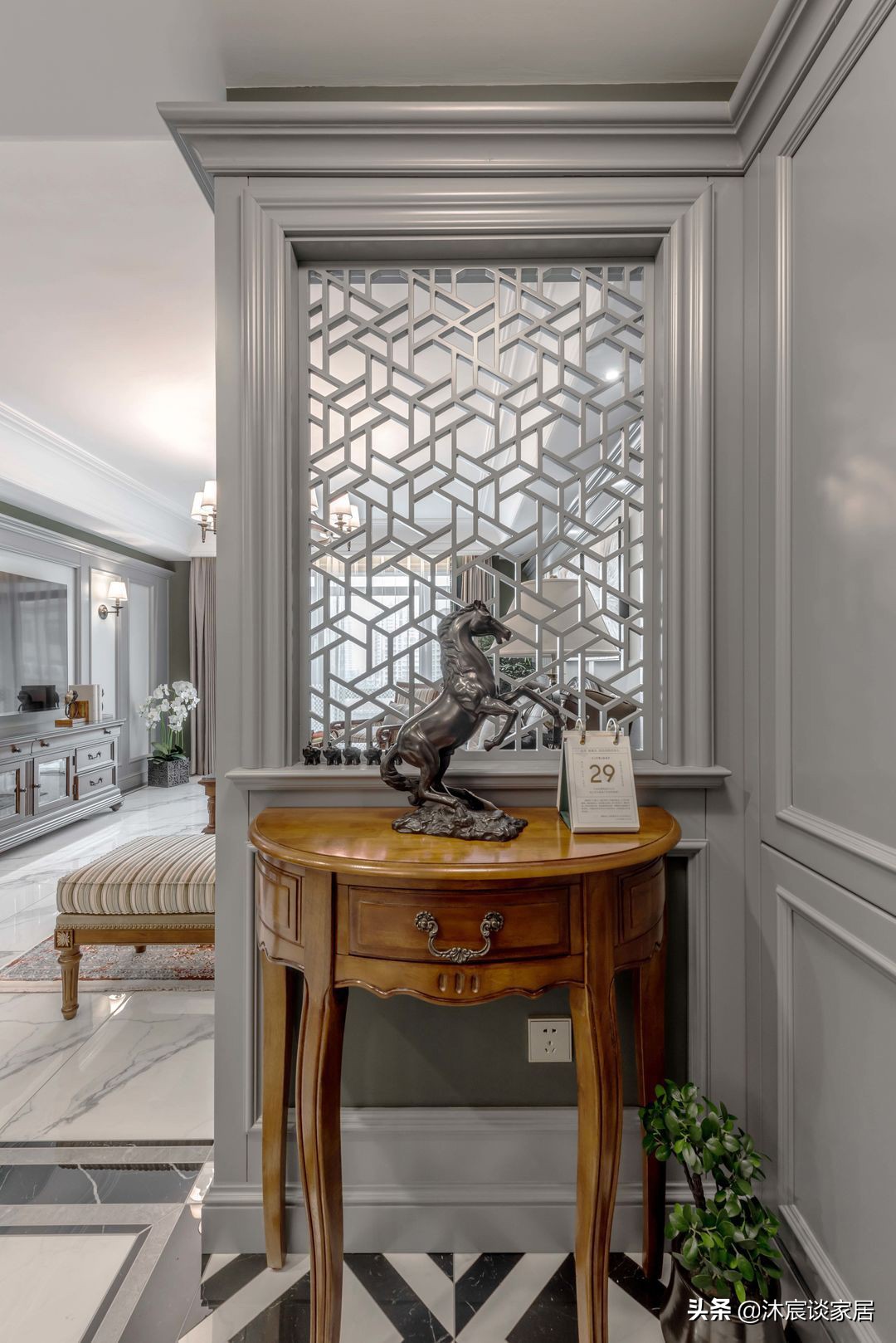 她不要“网红”风格，新家装成经典美式风，随处可见的优雅与浪漫