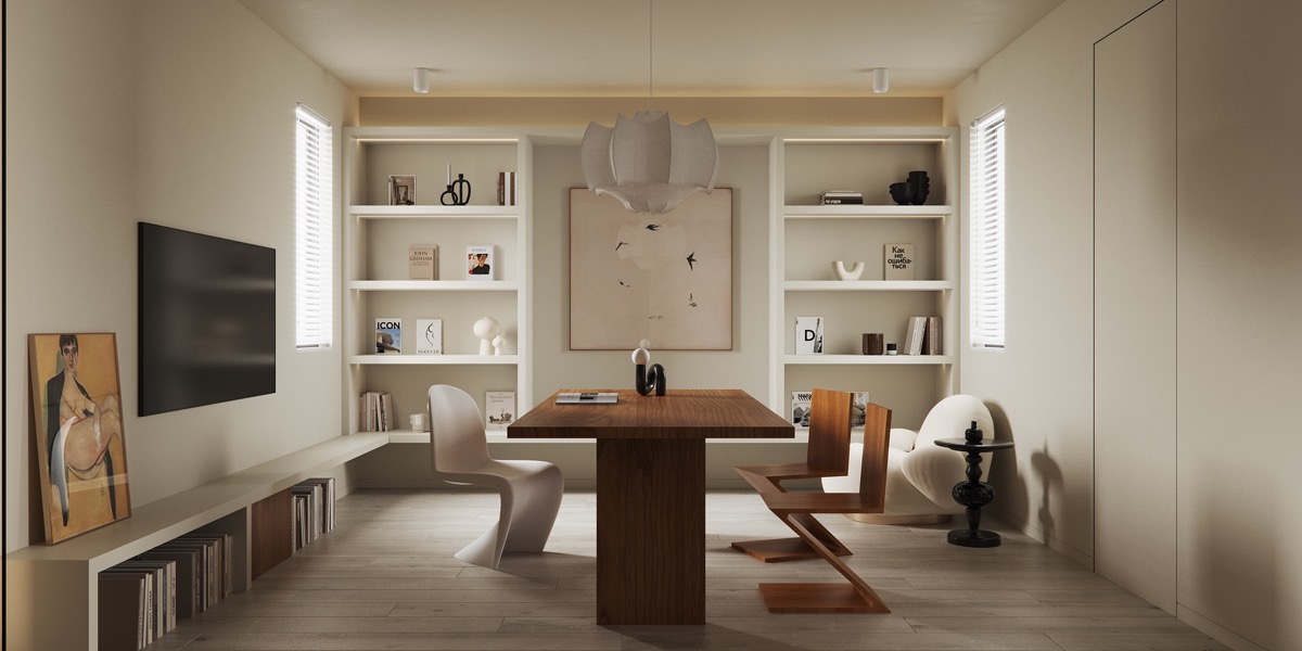 书房背景图片(22款不同风格的书房设计概念) - 赤虎壹号