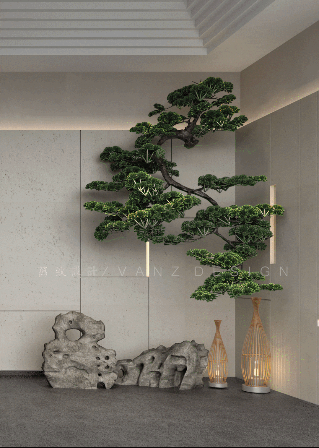 新疆 | 75㎡禅意茶室+文玩展厅设计，打造私人极简禅意空间