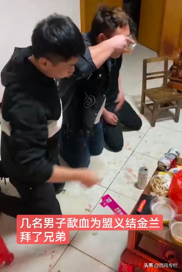 相见恨晚,他们效仿桃园三结义,决定浴血为盟义结金兰,拜把子结为异姓