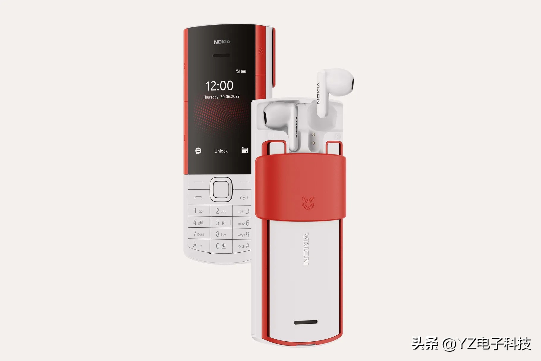 HMD 把一对真无线耳机藏到了Nokia 5710 XpressAudio 的背面