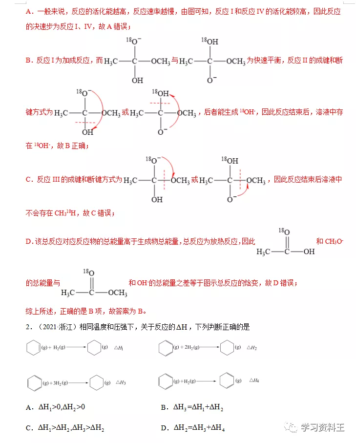 近五年高考化学“真题”分项汇编，冲刺高分一定要练！速速收藏