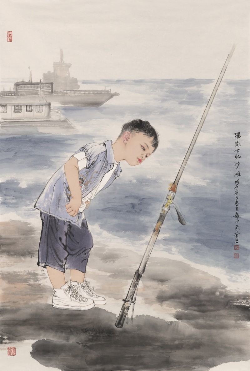 荷侧泻清露 萍开见游鱼——著名工笔画家赵永夫作品欣赏