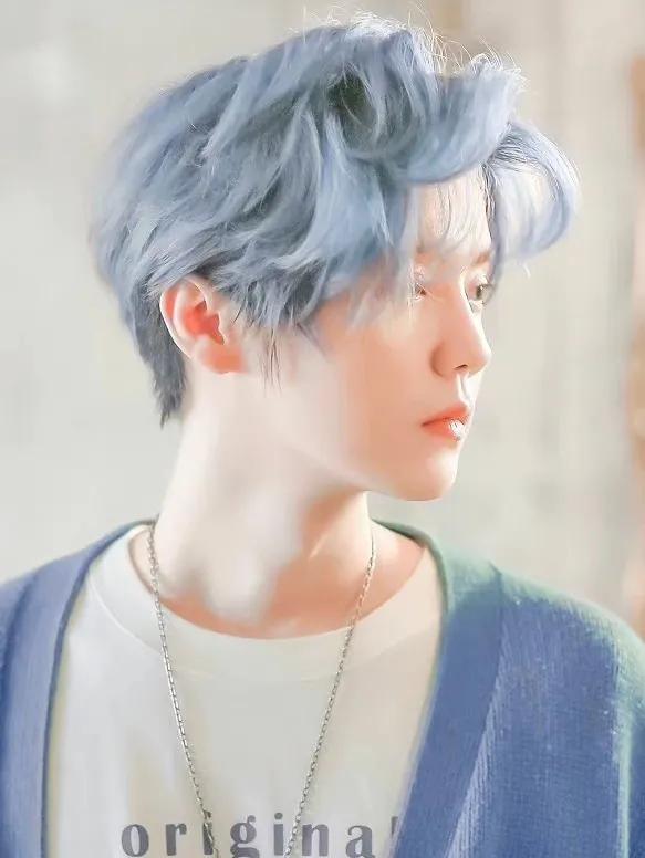 男明星绝美"发色":王一博鹿晗视觉盛宴,网友:爱豆就是要染发