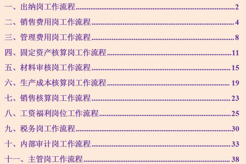 会计一定要收藏的：会计各岗位说明及工作流程，让你轻松捋顺工作
