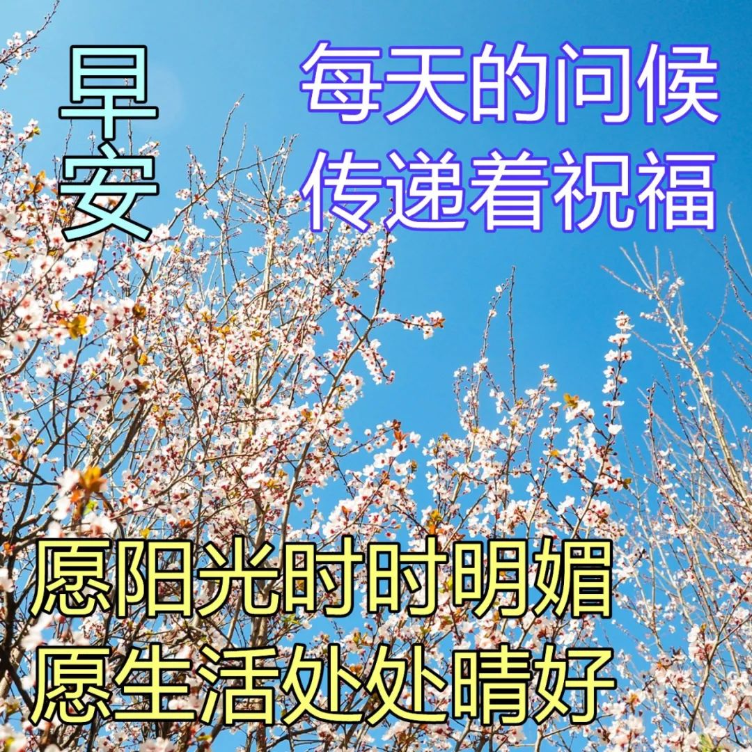 3月22日唯美早上好表情图片语录，正能量问候句子，天天开心