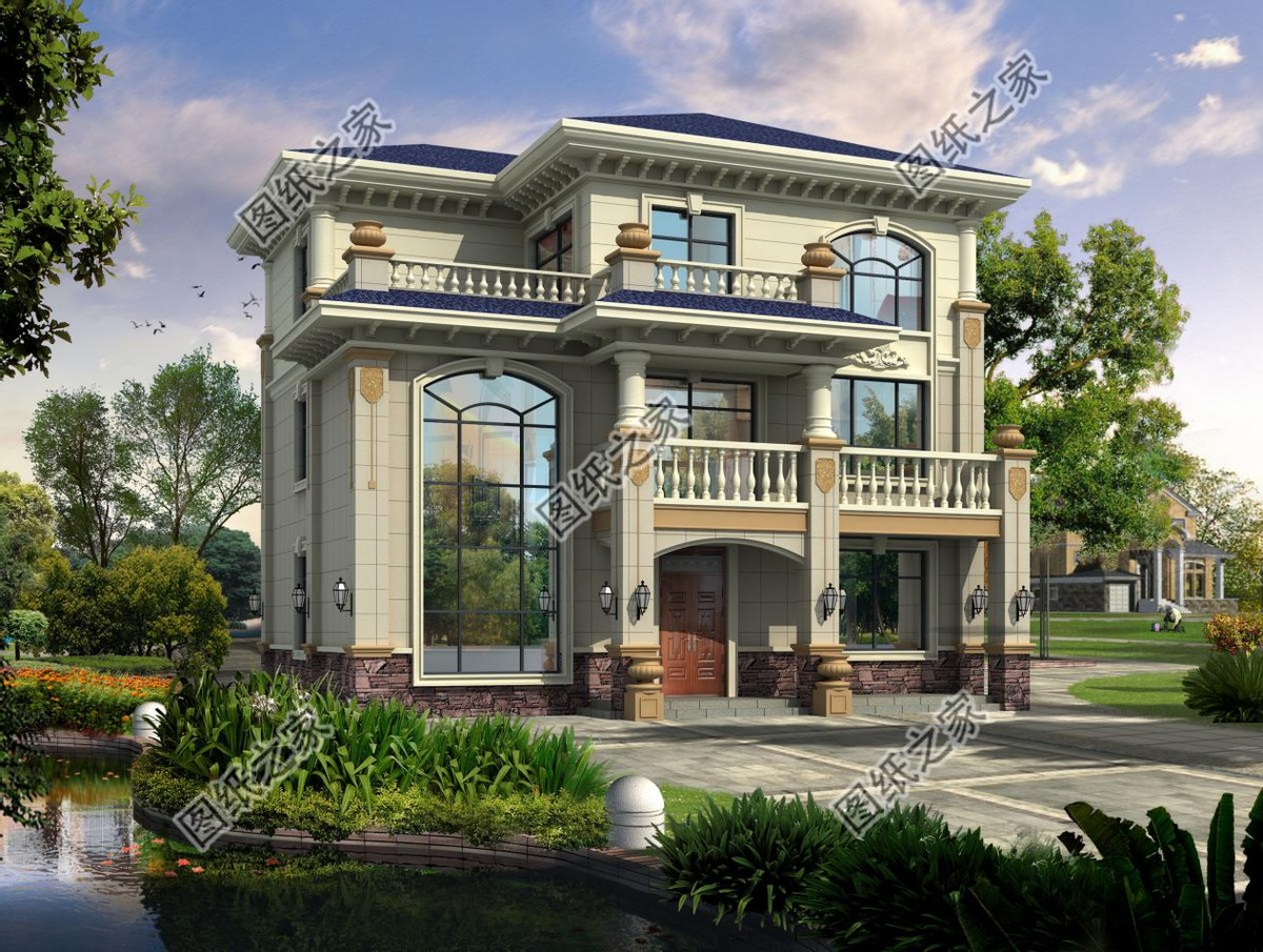 农村别墅图片二层半(二层半别墅设计图) - 赤虎壹号