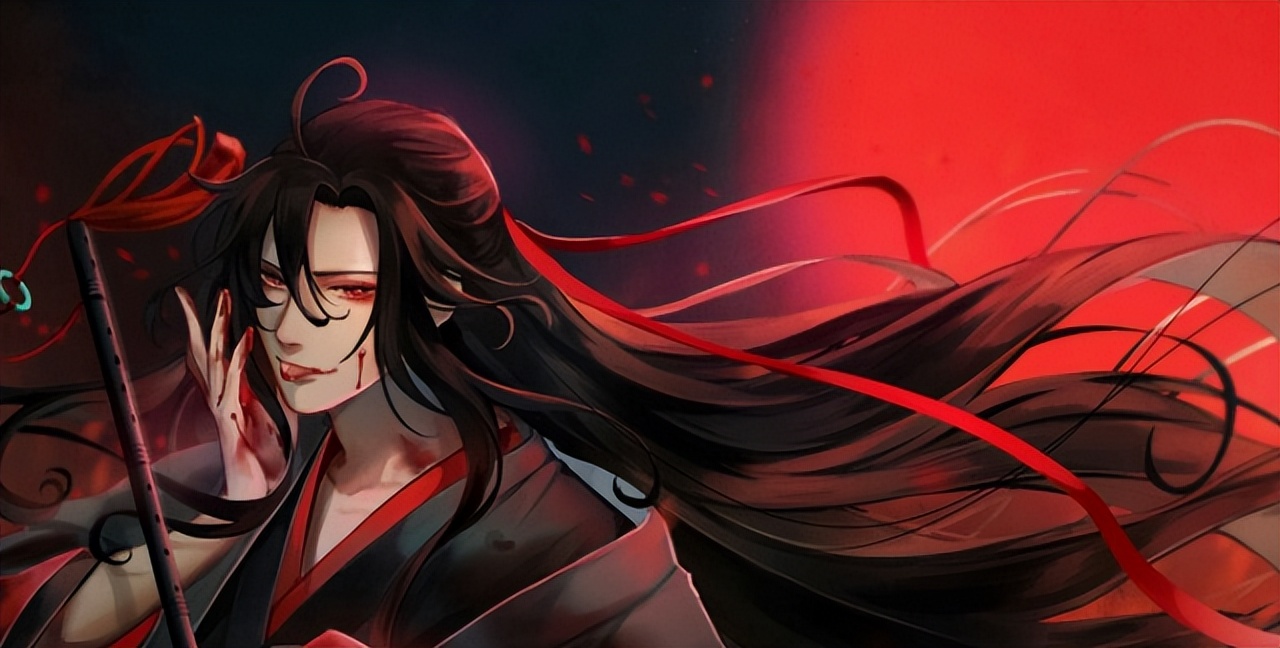 魔道祖师:夷陵老祖大号手办来袭,吹笛姿势很帅气,黑衣仙气飘飘