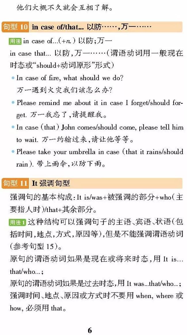 2022高考一轮复习必读：高考英语必考40个重点句型汇总