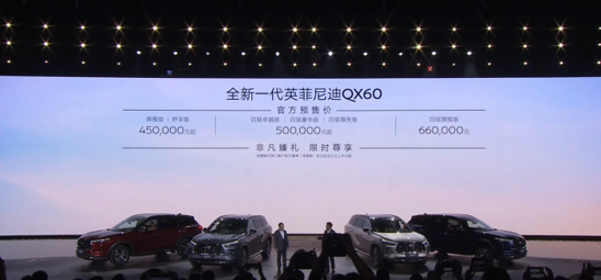 预售45万起，全新英菲尼迪QX60将搅局豪华C级SUV市场？