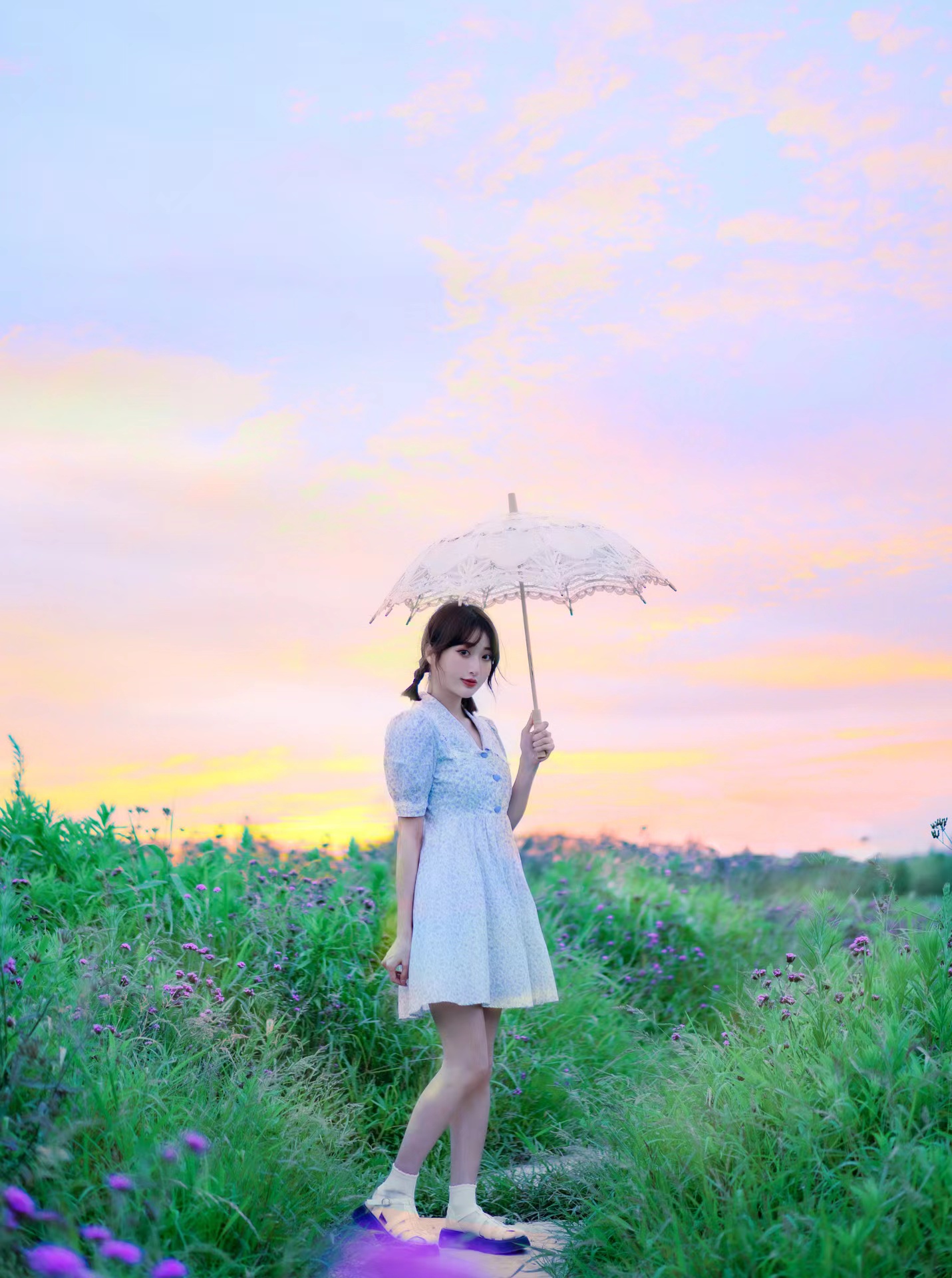 拍攝花海人像有技巧，掌握以下這幾點，拍照花美人更美