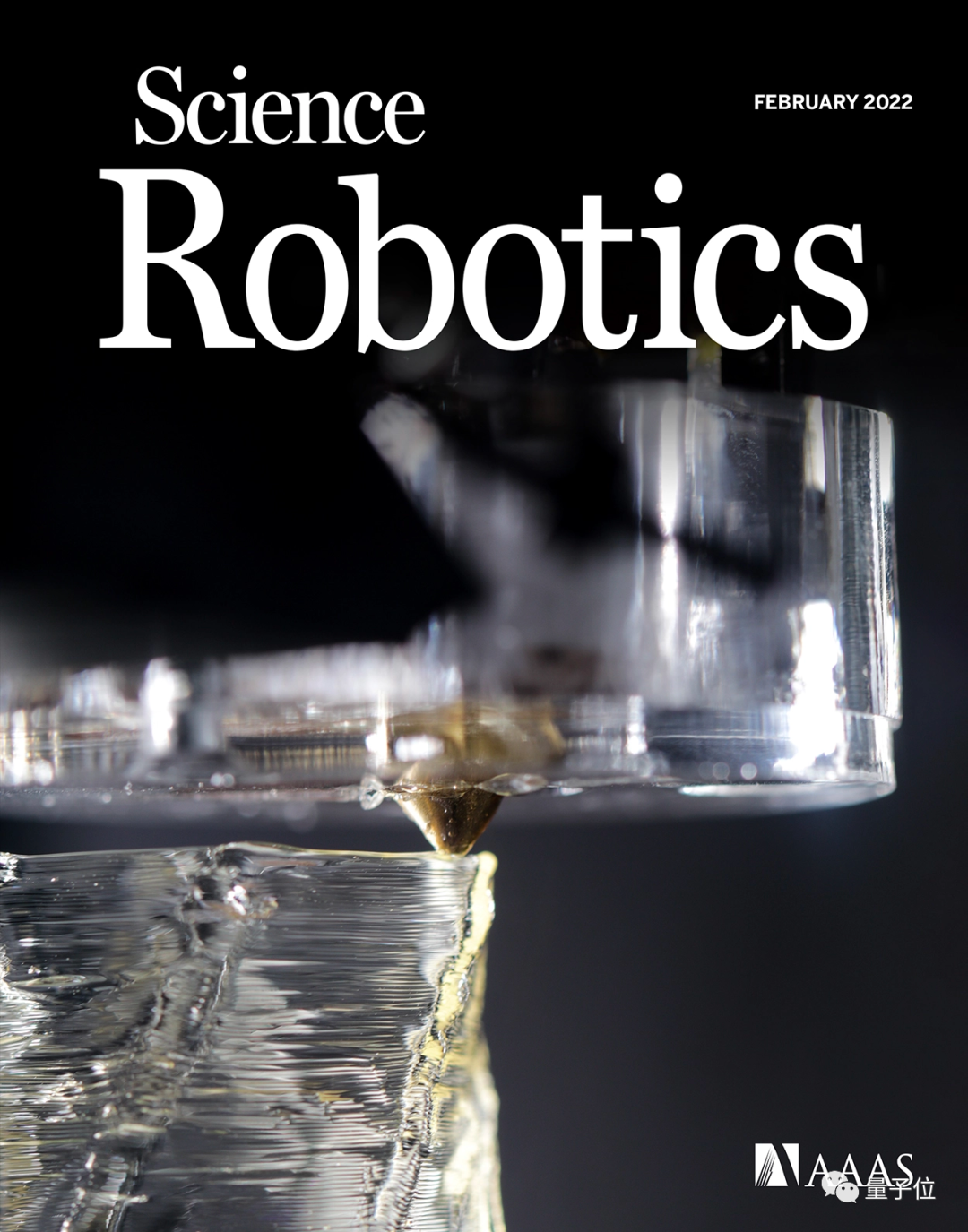 可溶于水的机器人见过吗？明胶和糖3D打印而成 | Science子刊封面