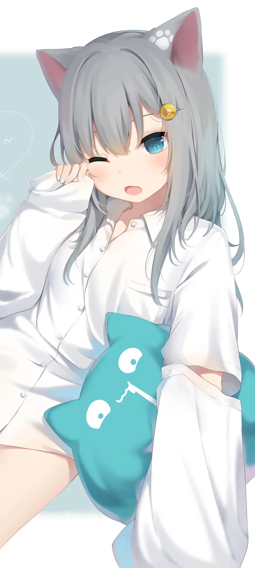 猫女二次元系列壁纸｜令人无法抗拒的萌神猫羽雫