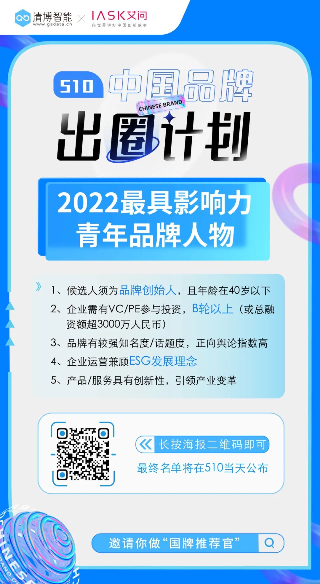 艾问X清博｜510前沿对话预告来袭！倾听“品牌出圈之声”