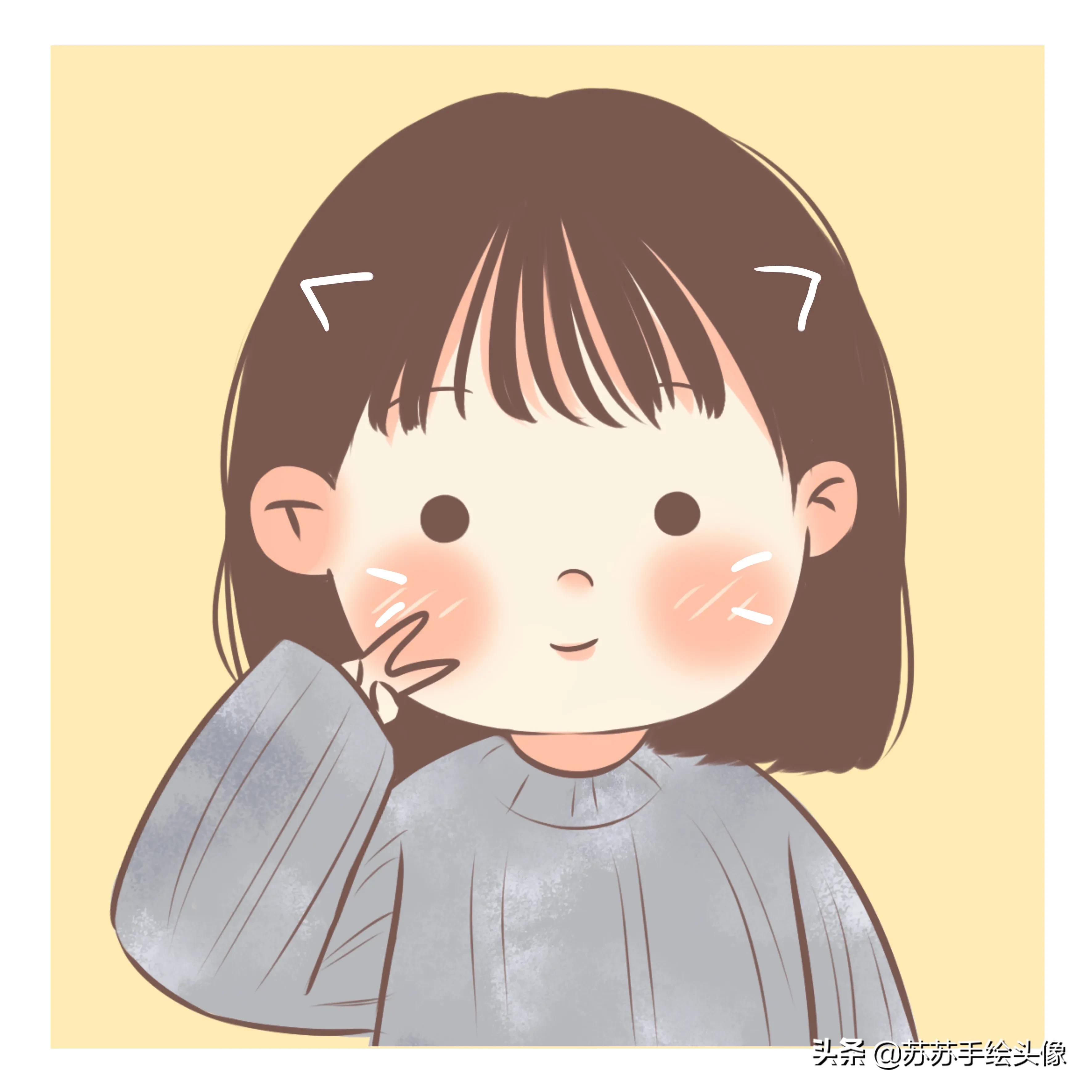 分享一组胖嘟嘟的萌娃头像,圆圆的大脑袋,萌萌哒的小表情,喜庆又可爱