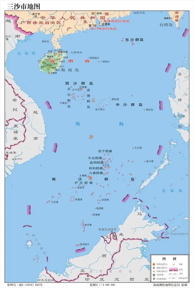 南海诸岛实际控制图南海诸岛各国实际占领现状