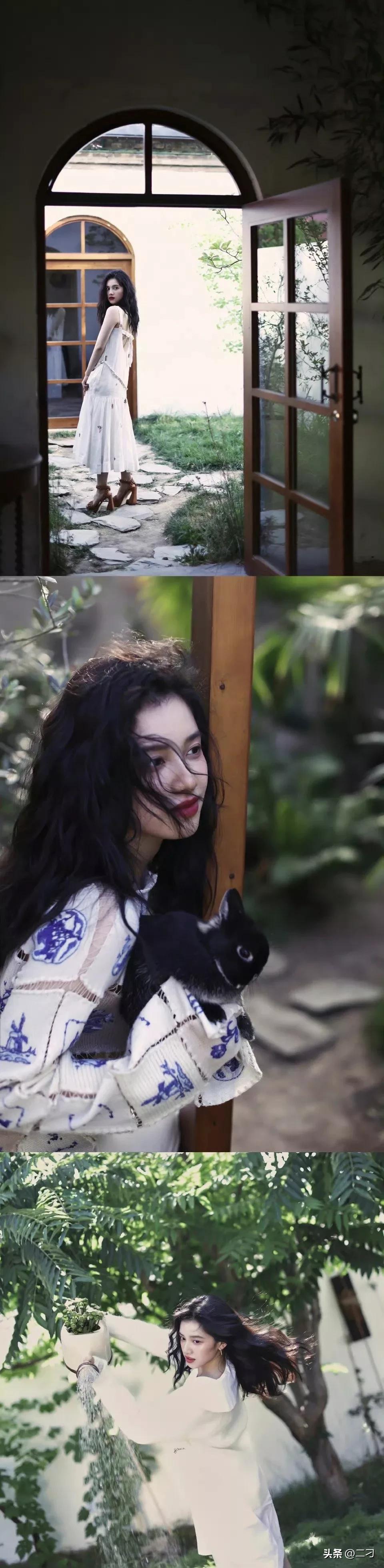 张婧仪 ​​​卷发造型真的好配