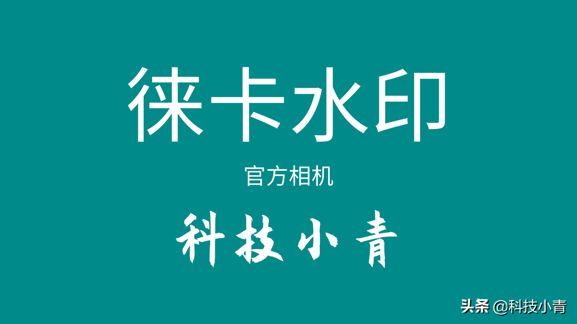 小米相机官方徕卡水印