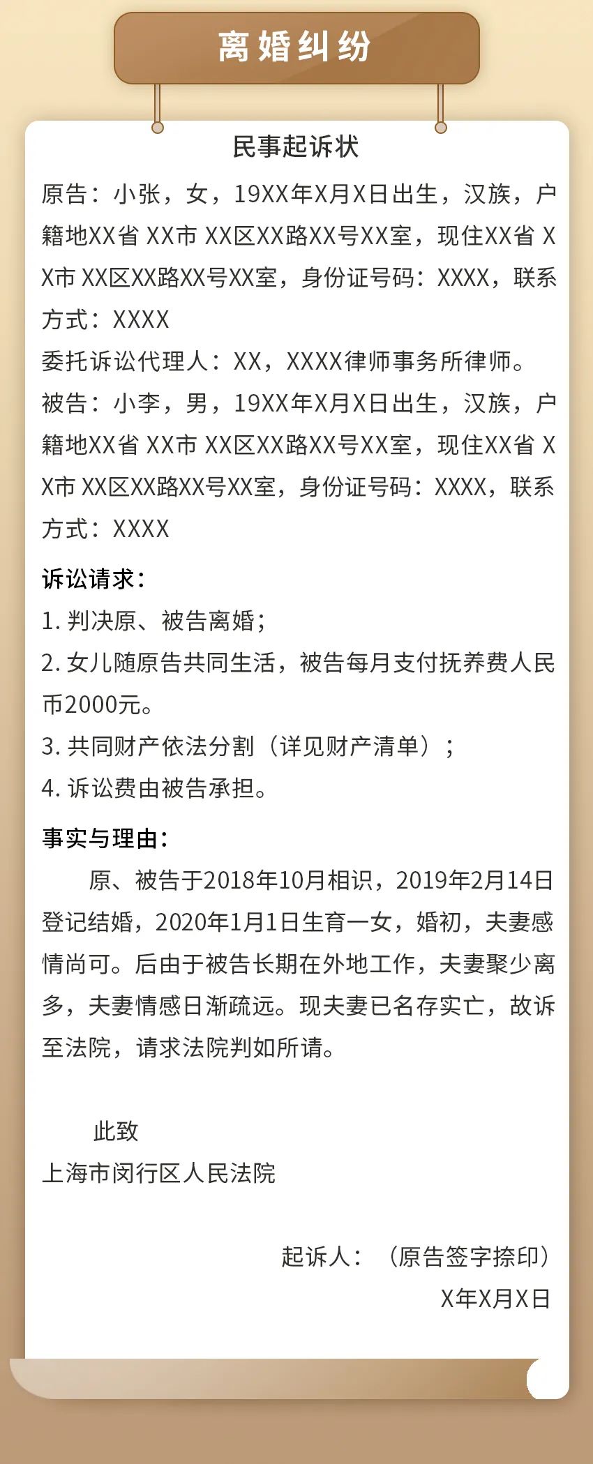 法官眼中，理想的《民事起诉状》该怎么写？（附常见纠纷民事诉状范本）