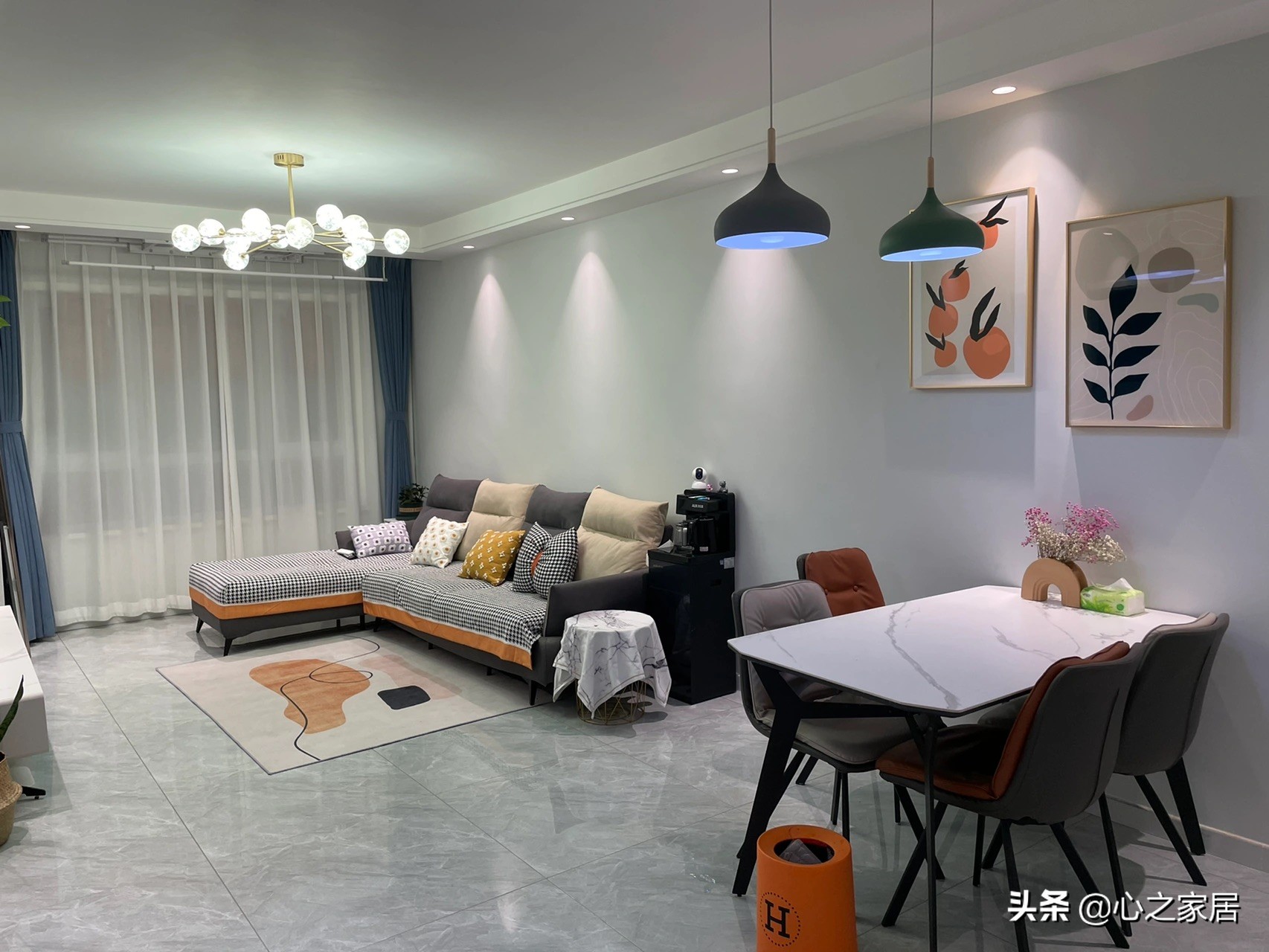 65㎡完全靠自己设计的新家，虽然只是两居室，但却充满精致和温馨