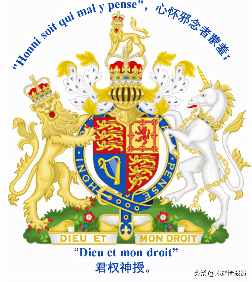 英国国徽，为什么写的是法语，而不是英语？