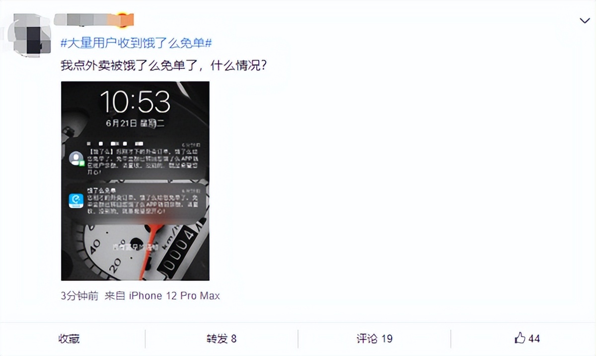 薅羊毛！曝大量用户收到饿了么免单：最高上百元