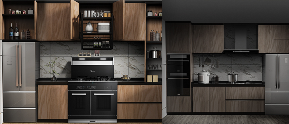 小户型和开放式厨房装修必备，集成灶可真香，自带扩容术