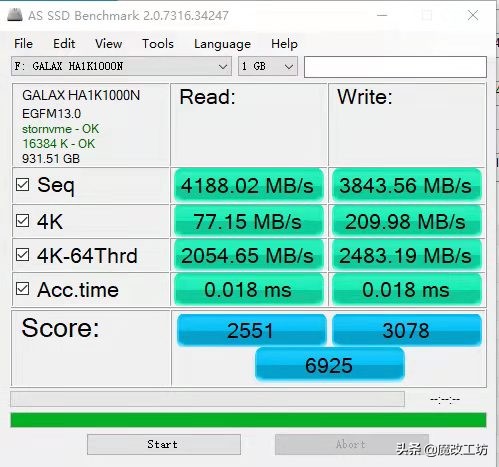 500元1TB容量影驰名人堂技嘉金雕皇帝级PCI-E4.0固态硬盘个人送保