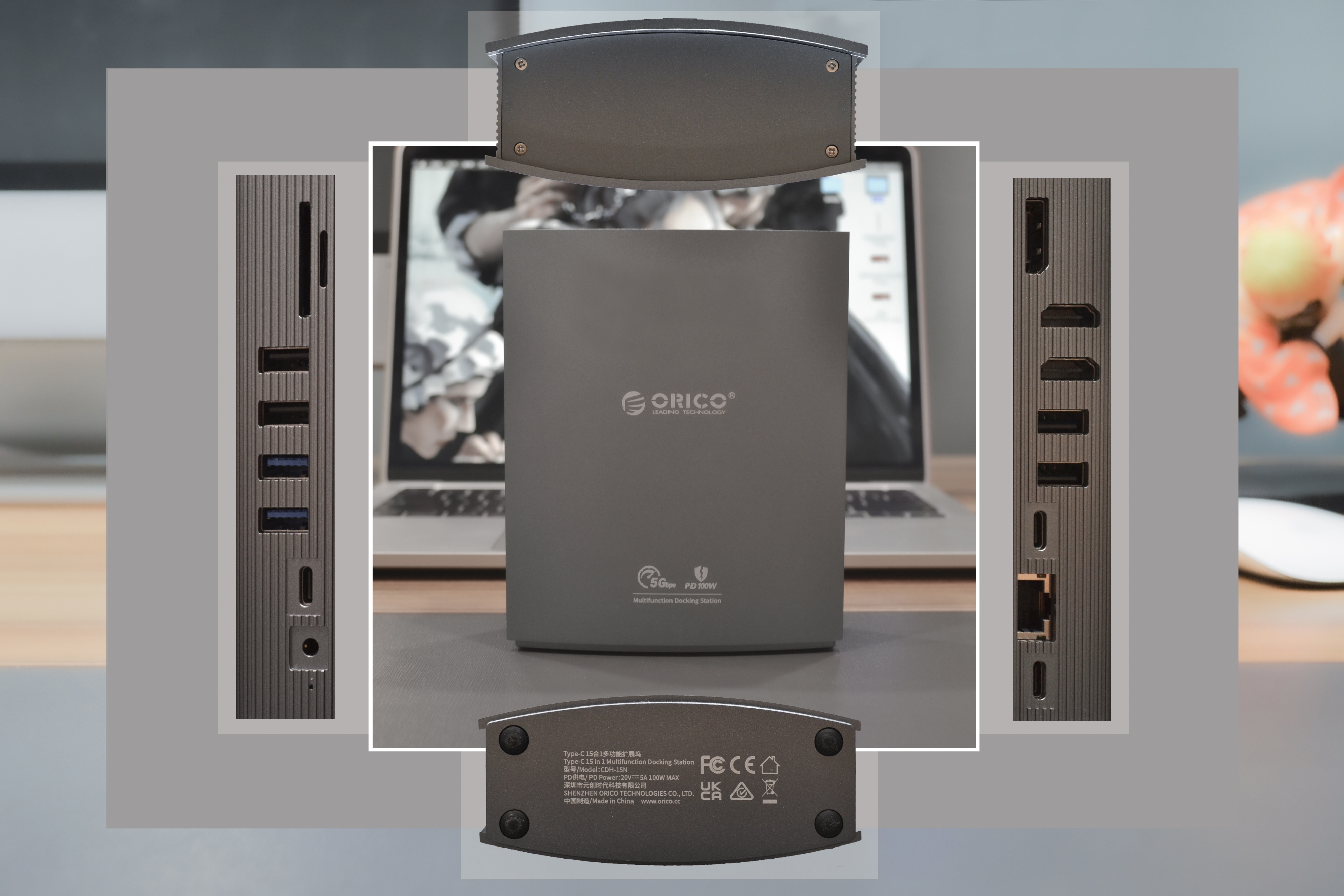 苹果Macbook分屏日常：试试ORICO奥睿科 15合一多功能扩展坞