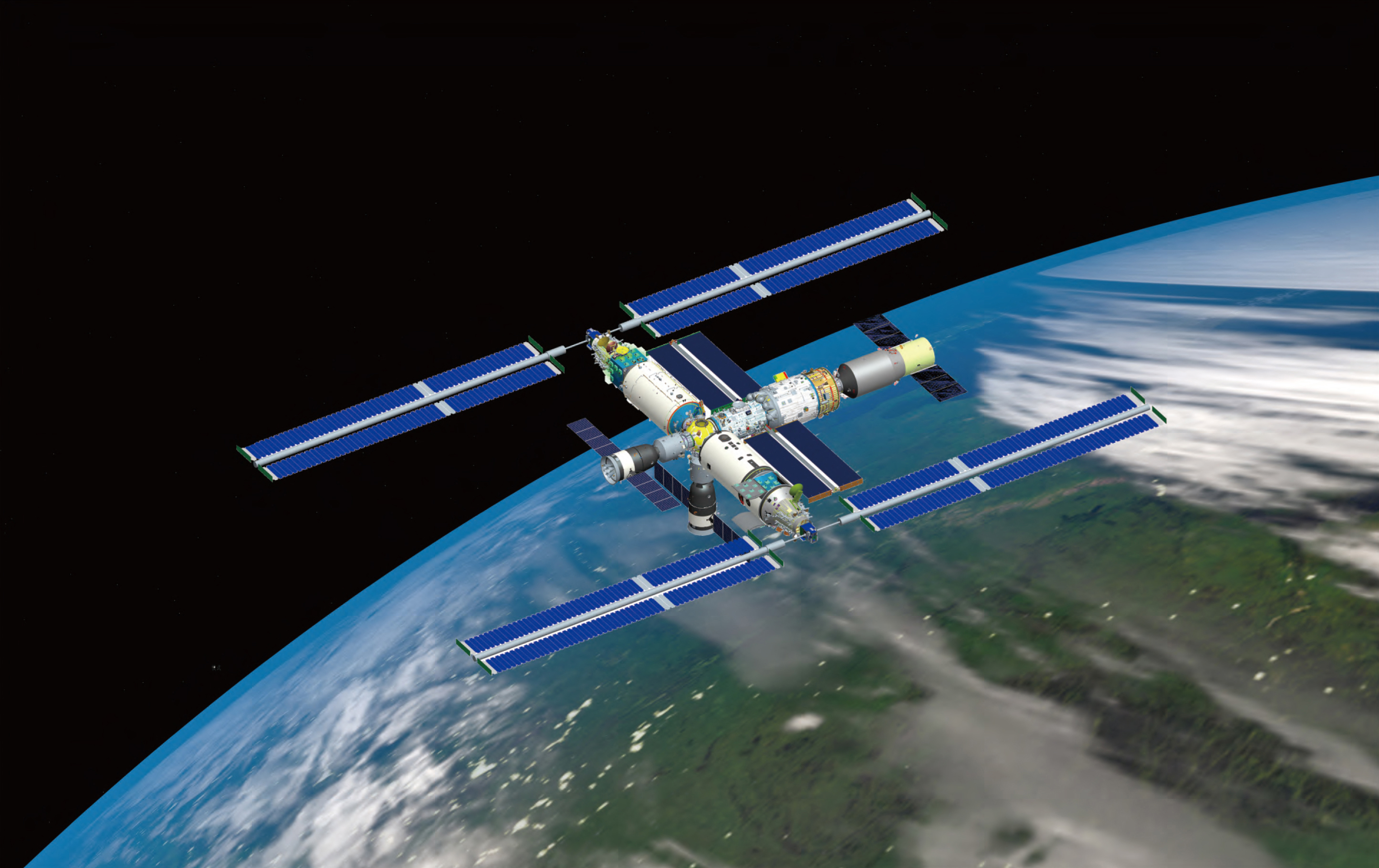 ���칬�ռ�վ֮����һ���ٶּ��ռ�վ���࣬���߶ԱȻ������