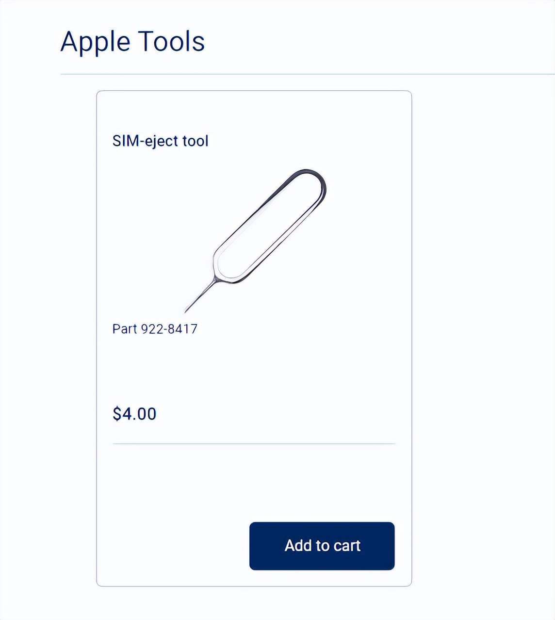 苹果SIM卡针卖26元引热议 网友:几块钱就能买到数百根!
