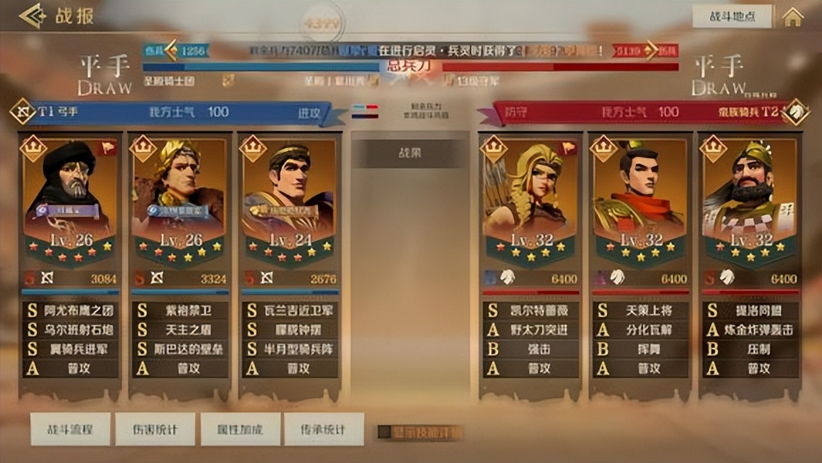 《火星兵法·开荒篇》之S3一组全服前十套首通汇总