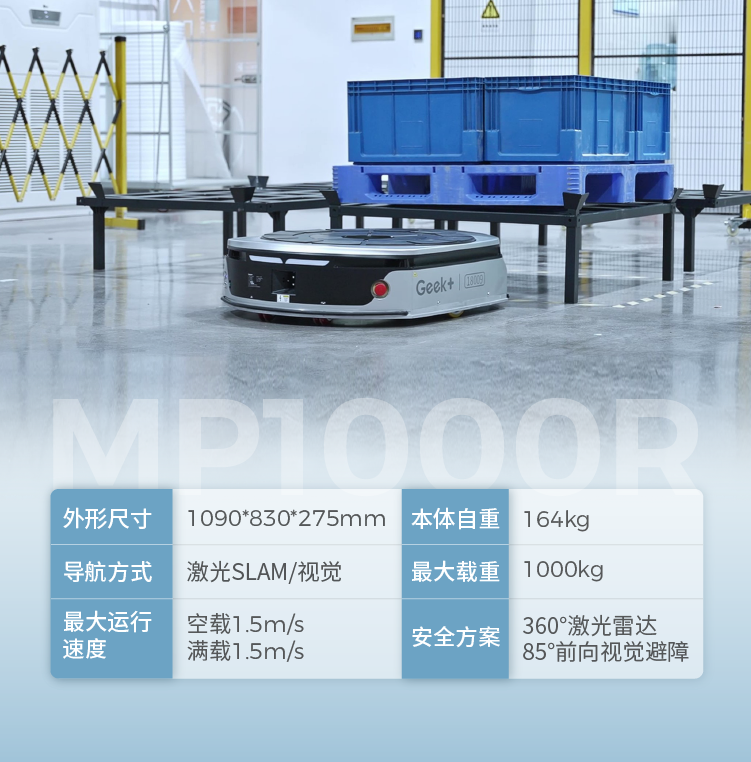 「更稳定、广适用」极智嘉经典旋转顶升MP1000R机器人详解