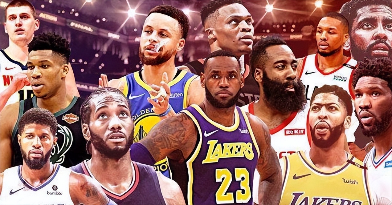 nba群星照片海报图片