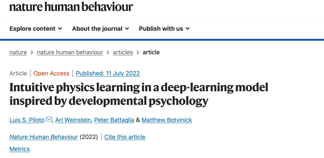 DeepMind最新研究：让 AI 像婴儿一样思考