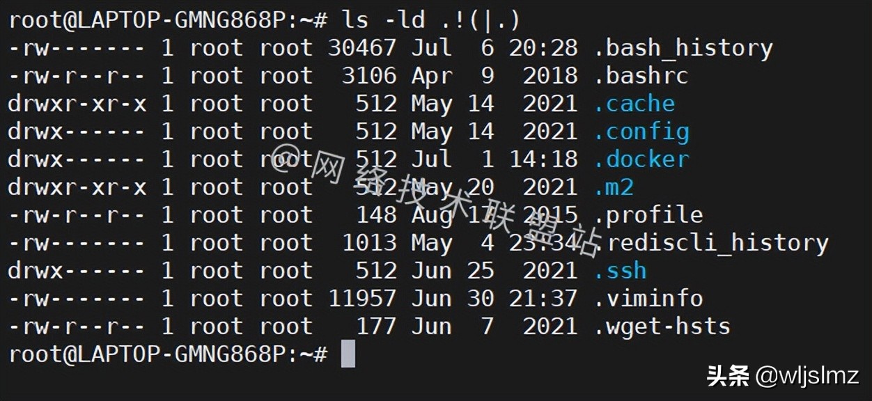 想要在Linux中只显示隐藏文件，用对ls就可以实现