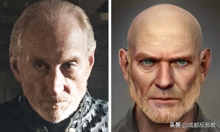 《权力的游戏》书中真实人物形象原来是这样，没想到电视剧改编这么大