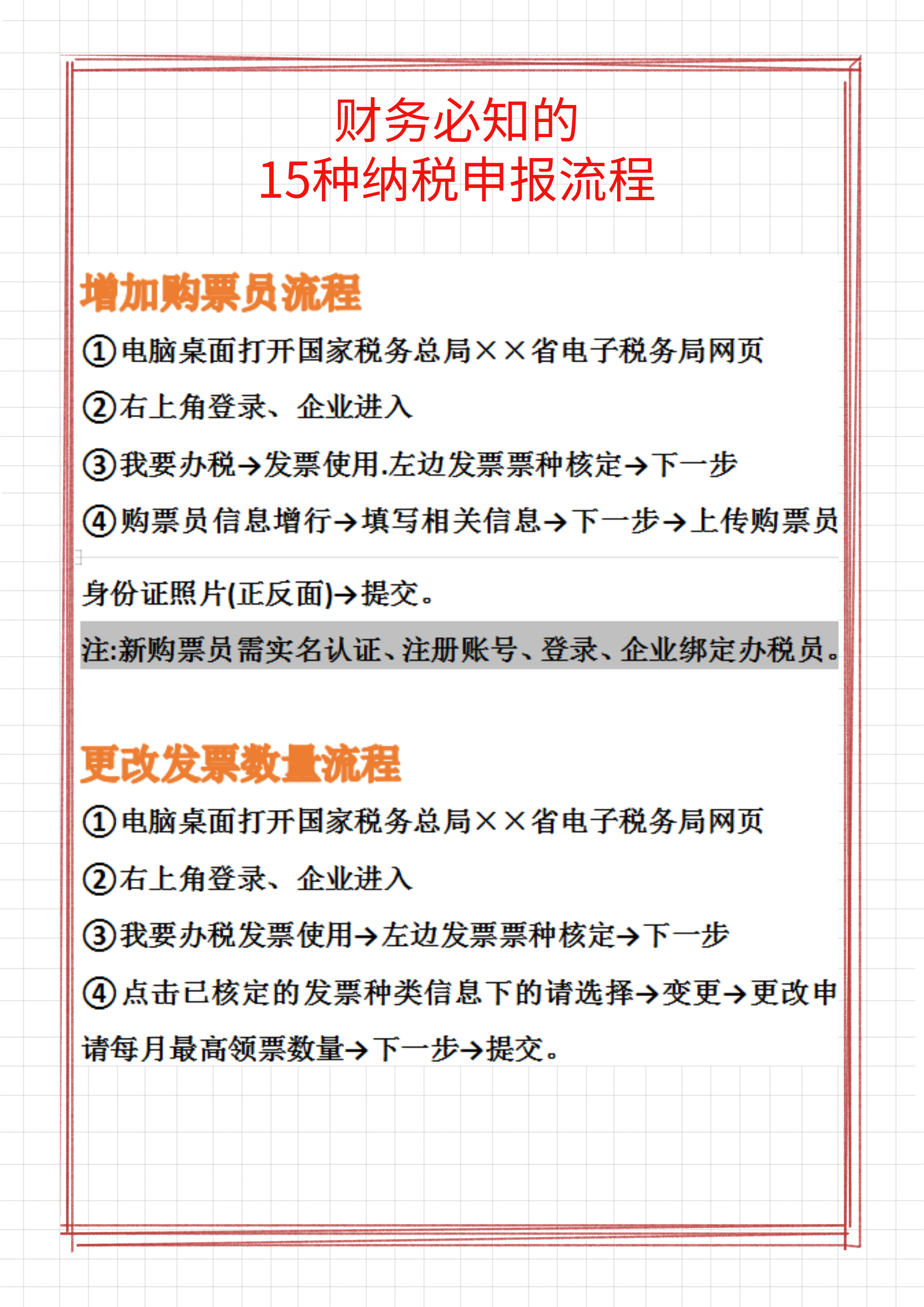 不会报税的会计连跳槽都没有底气，15种纳税申报流程，果断收藏