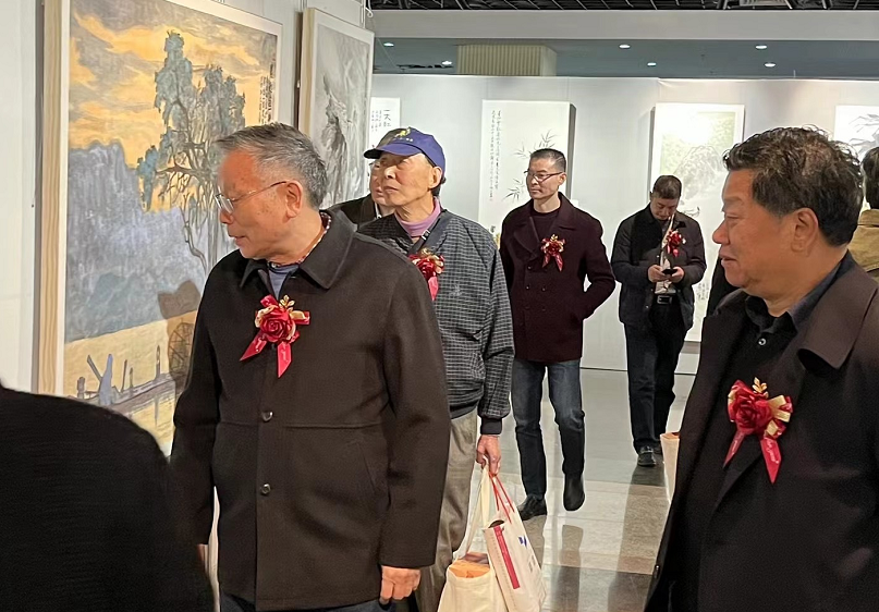 壮丽江山·书画篆刻作品展在浙江图书馆开幕