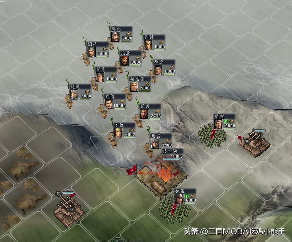 三国志11：最适合封堵的5大港关，1队就能成功防守，极难偷渡