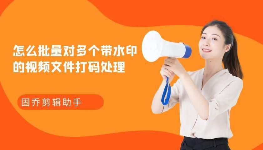 网上下载的视频文件有水印的话要怎么一键打码呢？