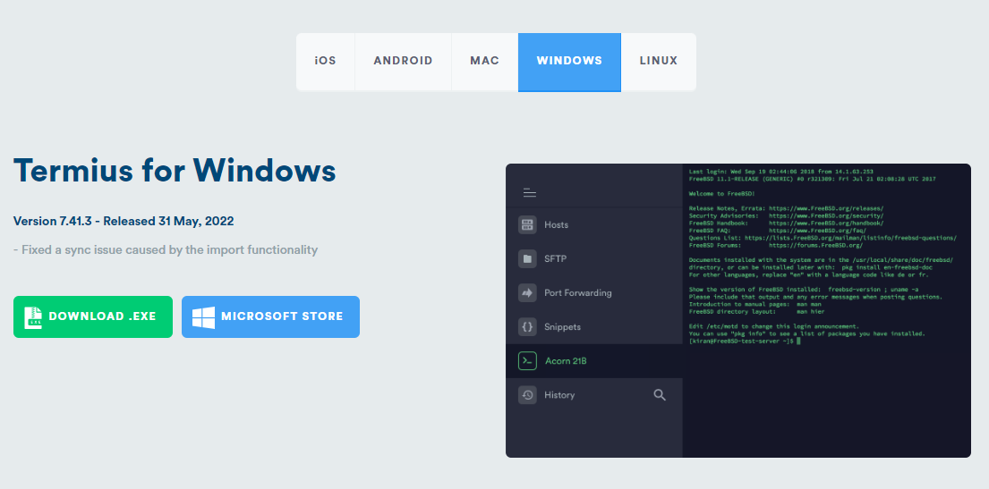 支持桌面和移动端的SSH客户端工具 Termius