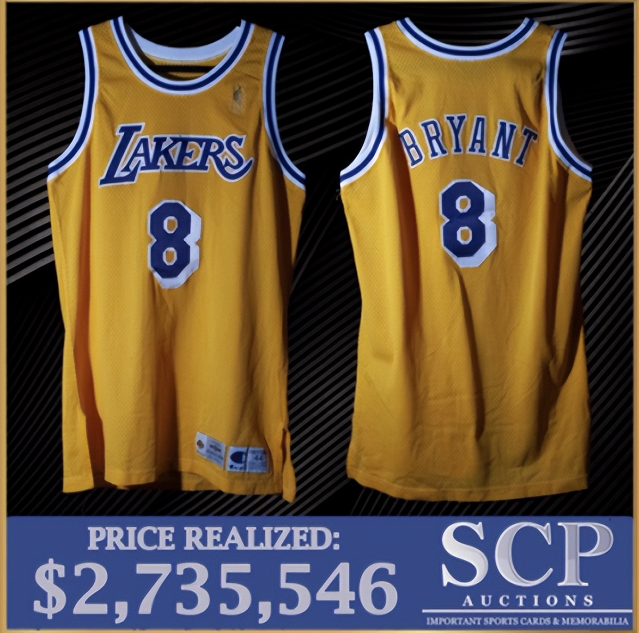 Kobe Bryant Game-Worn Playoff Jersey From Rookie Year Sells For $2.73 Mil!