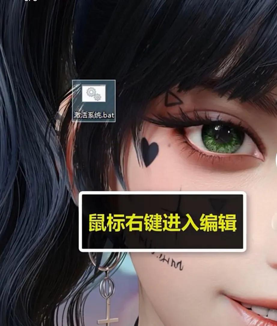 兩行代碼激活windows