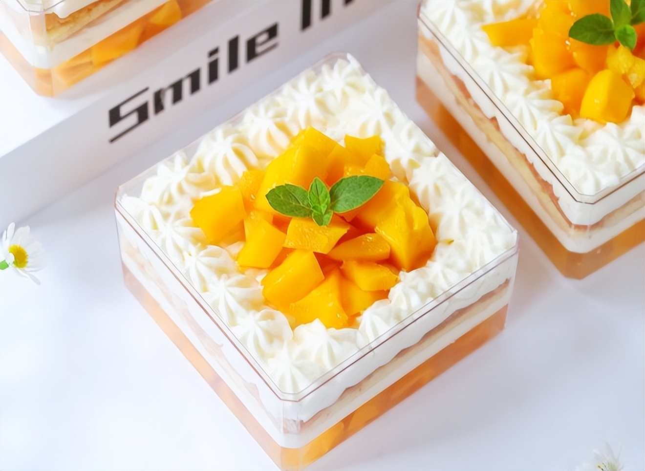 夏日私房爆款！芒果布丁蛋糕盒子，颜值超治愈