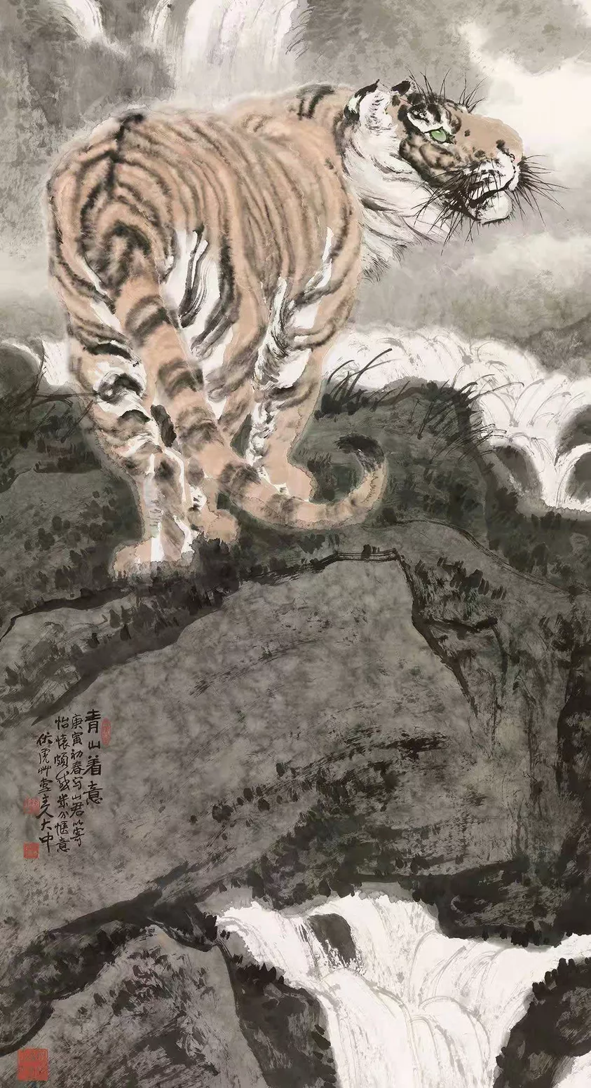 虎斑霞绮——胡晋2022虎年画乕展在浙江赛丽美术馆
