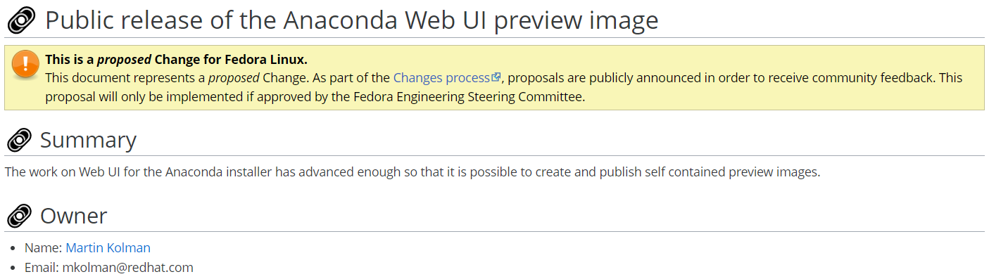 Fedora 37 安装程序有望使用预览版的 Web UI