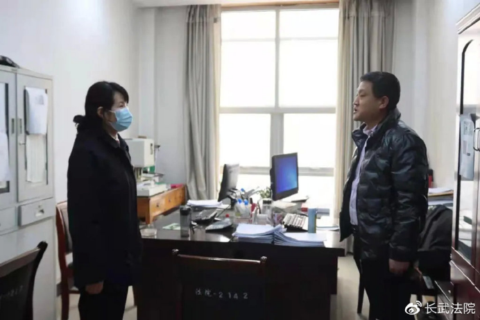 长武法院：新年上班第一天 收心聚力工作忙